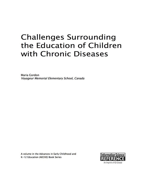 Cover image for book Challenges Surrounding the Education of Children with Chronic Diseases