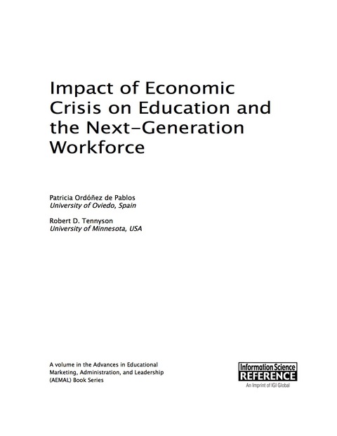 Cover image for book Impact of Economic Crisis on Education and the Next-Generation Workforce