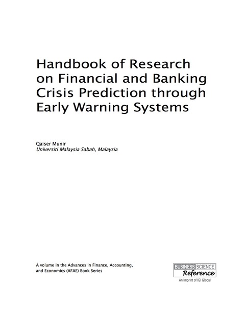 Cover image for book Handbook of Research on Financial and Banking Crisis Prediction through Early Warning Systems