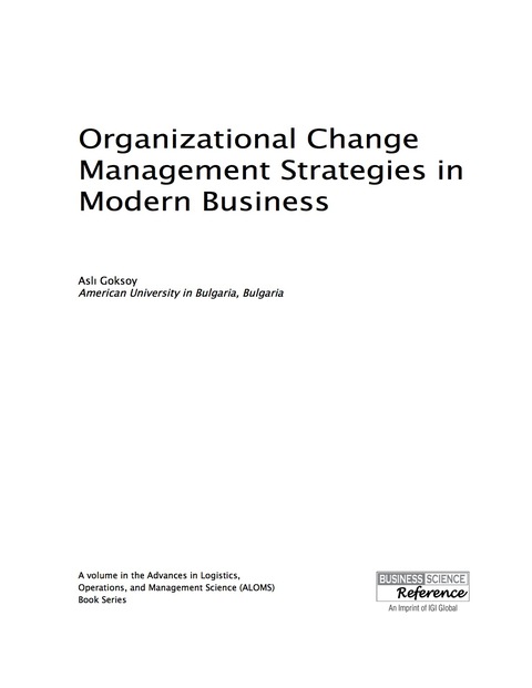 Cover image for book Organizational Change Management Strategies in Modern Business