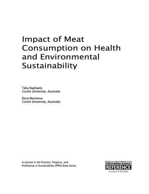 Cover image for book Impact of Meat Consumption on Health and Environmental Sustainability