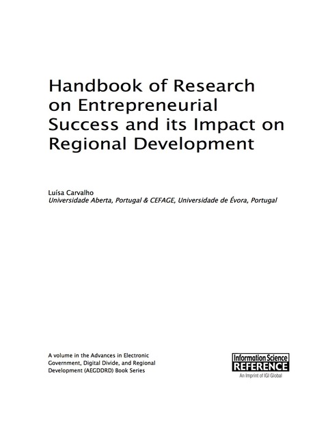 Cover image for book Handbook of Research on Entrepreneurial Success and its Impact on Regional Development