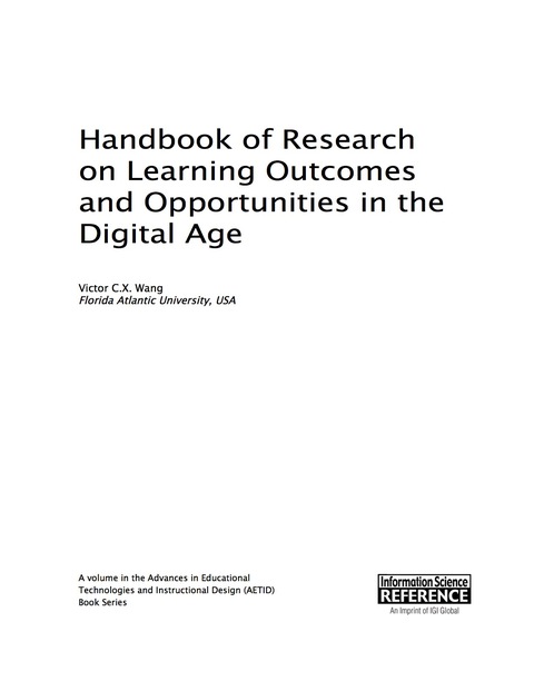 Cover image for book Handbook of Research on Learning Outcomes and Opportunities in the Digital Age