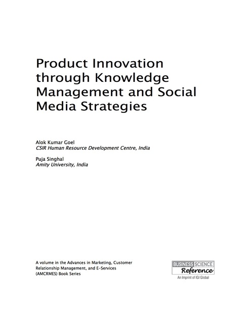 Cover image for book Product Innovation through Knowledge Management and Social Media Strategies
