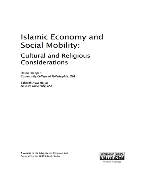 Cover image for book Islamic Economy and Social Mobility: Cultural and Religious Considerations