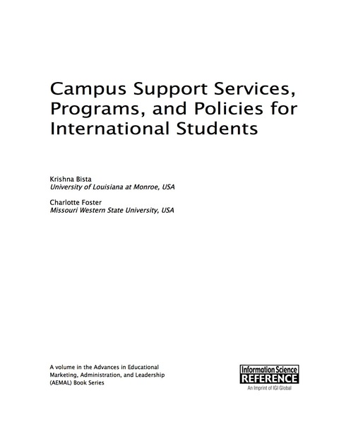 Cover image for book Campus Support Services, Programs, and Policies for International Students