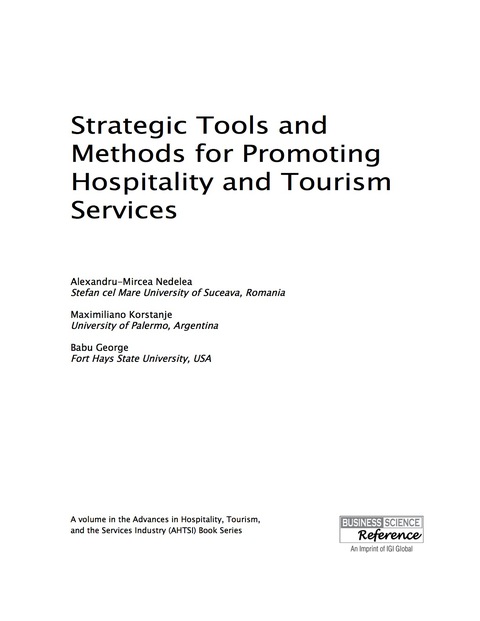 Cover image for book Strategic Tools and Methods for Promoting Hospitality and Tourism Services