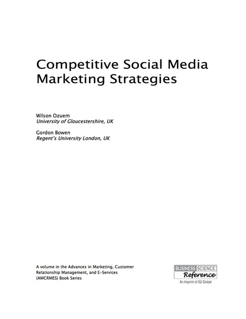 Cover image for book Competitive Social Media Marketing Strategies