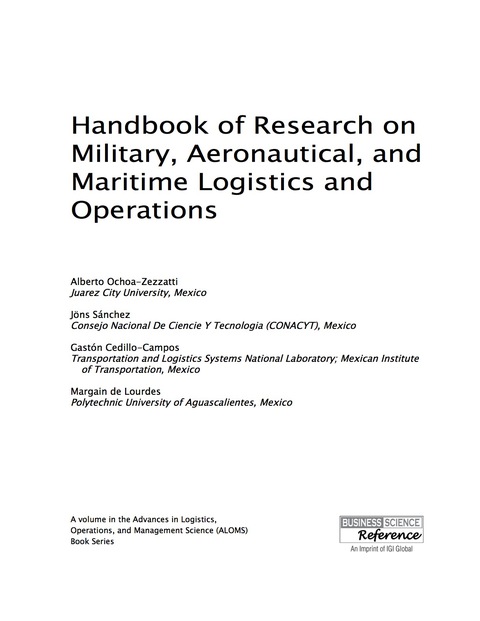 Cover image for book Handbook of Research on Military, Aeronautical, and Maritime Logistics and Operations