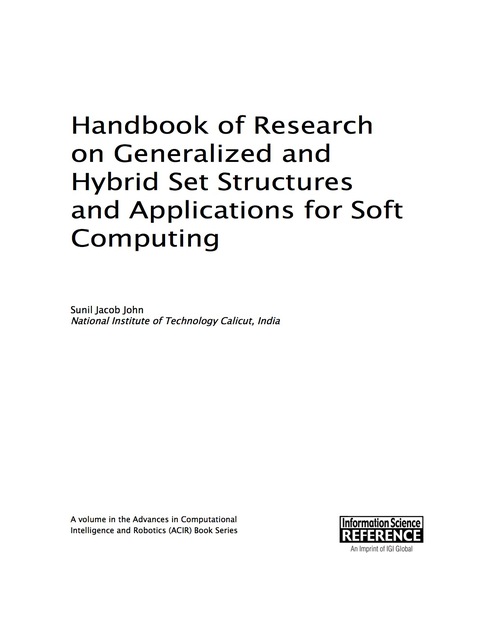 Cover image for book Handbook of Research on Generalized and Hybrid Set Structures and Applications for Soft Computing