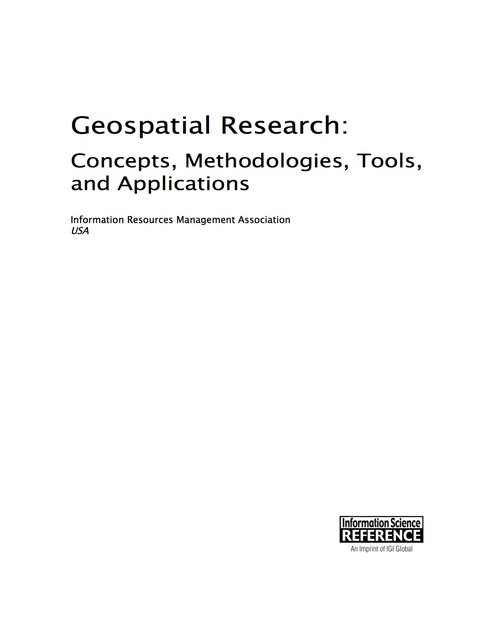 Cover image for book Geospatial Research: Concepts, Methodologies, Tools, and Applications