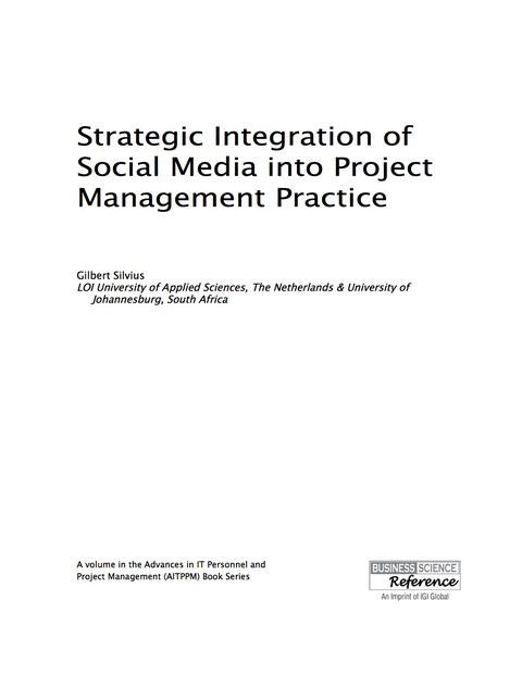 Cover image for book Strategic Integration of Social Media into Project Management Practice