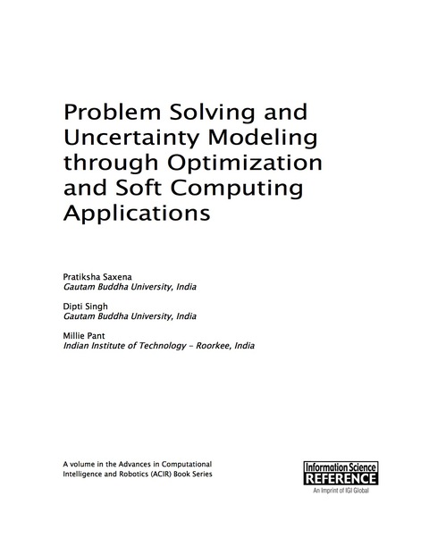 Cover image for book Problem Solving and Uncertainty Modeling through Optimization and Soft Computing Applications