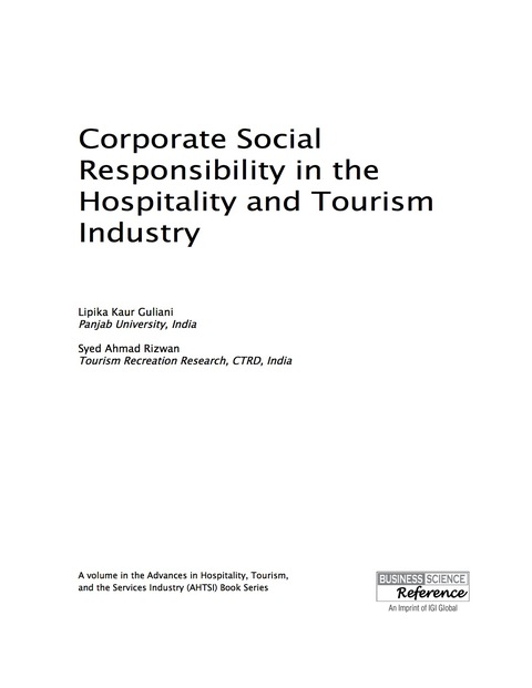 Cover image for book Corporate Social Responsibility in the Hospitality and Tourism Industry