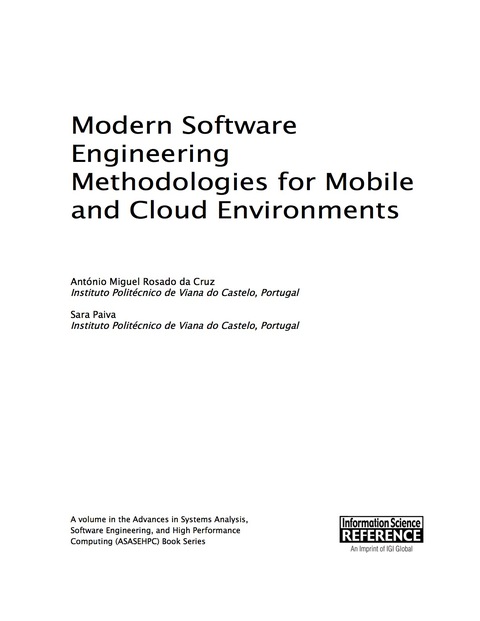 Cover image for book Modern Software Engineering Methodologies for Mobile and Cloud Environments