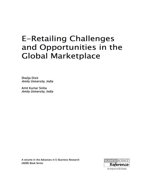 Cover image for book E-Retailing Challenges and Opportunities in the Global Marketplace