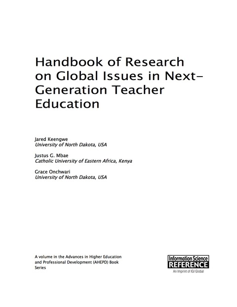 Cover image for book Handbook of Research on Global Issues in Next-Generation Teacher Education