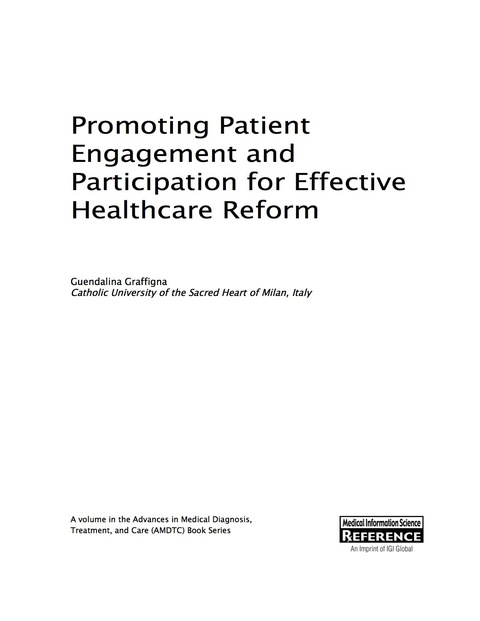 Cover image for book Promoting Patient Engagement and Participation for Effective Healthcare Reform