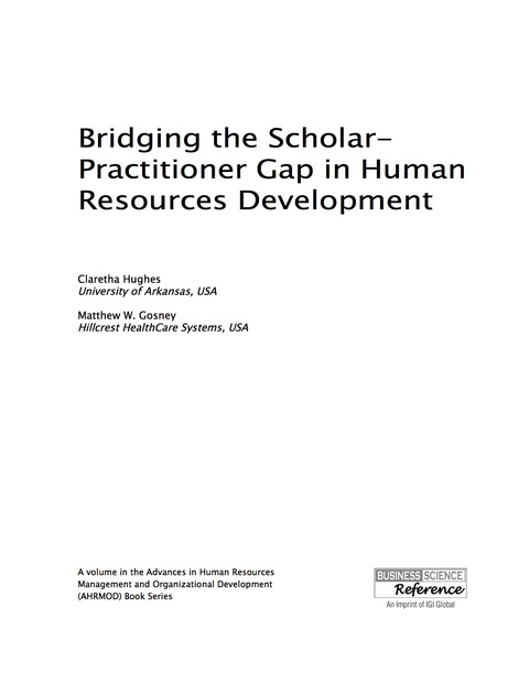 Cover image for book Bridging the Scholar-Practitioner Gap in Human Resources Development
