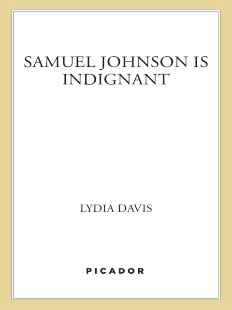 Cover image for book Samuel Johnson Is Indignant