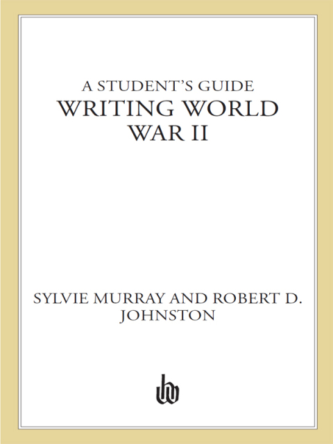 Cover image for book Writing World War II
