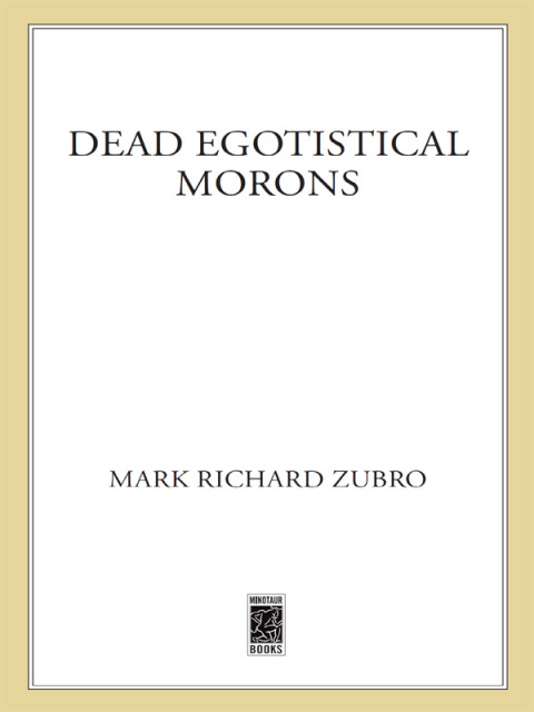 Cover image for book Dead Egotistical Morons