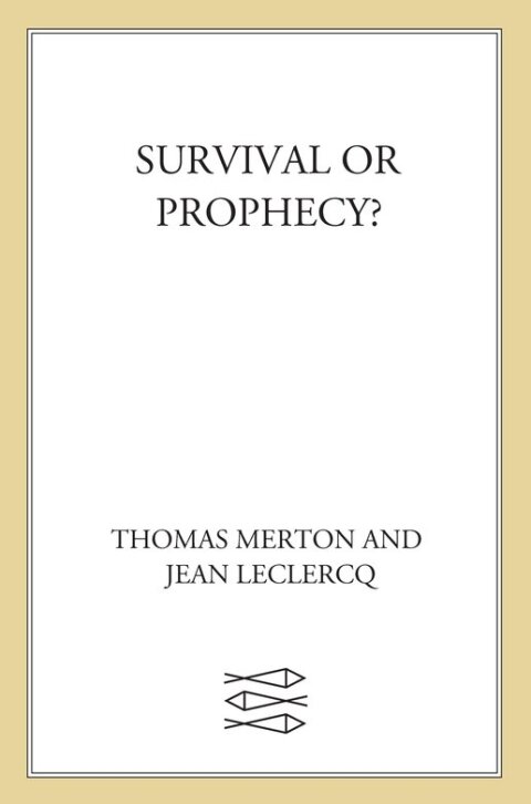 Cover image for book Survival or Prophecy?