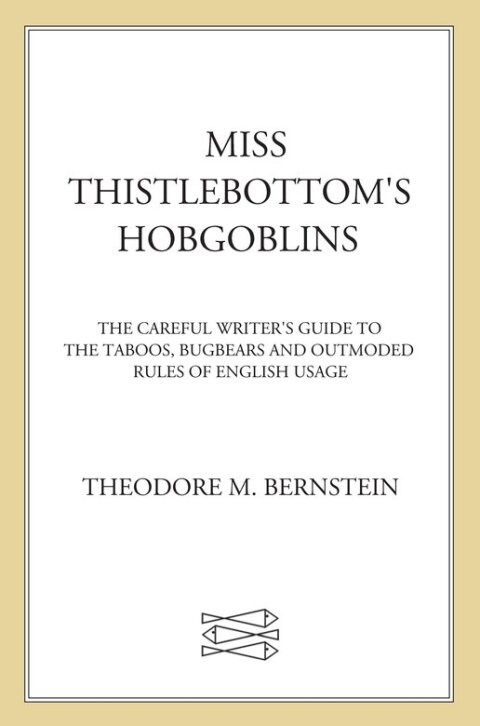 Cover image for book Miss Thistlebottom's Hobgoblins