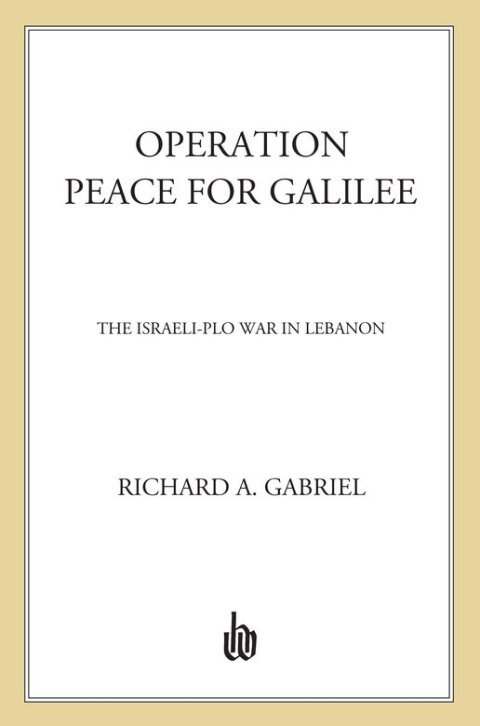 Cover image for book Operation Peace for Galilee