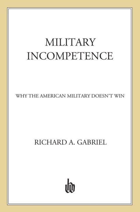 Cover image for book Military Incompetence
