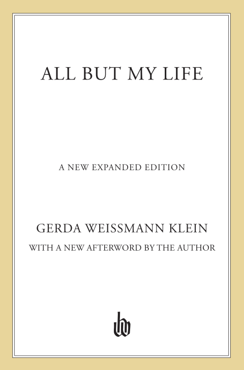 Cover image for book All But My Life