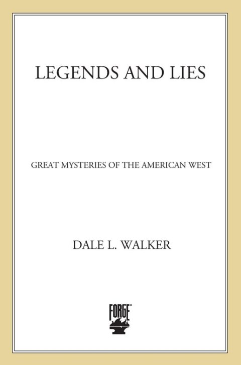 Cover image for book Legends and Lies