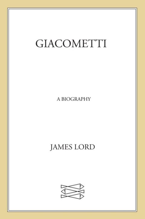 Cover image for book Giacometti