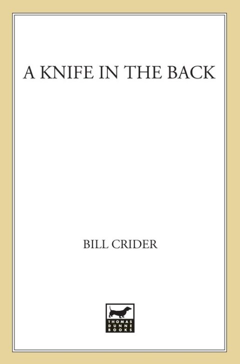 Cover image for book A Knife in the Back