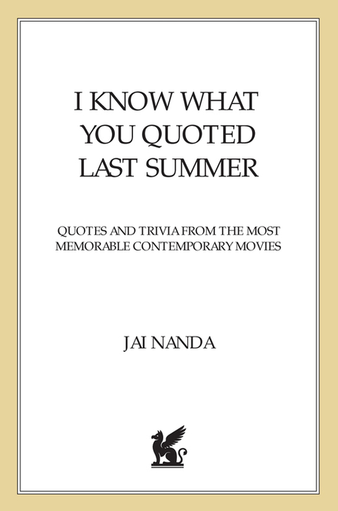 Cover image for book I Know What You Quoted Last Summer