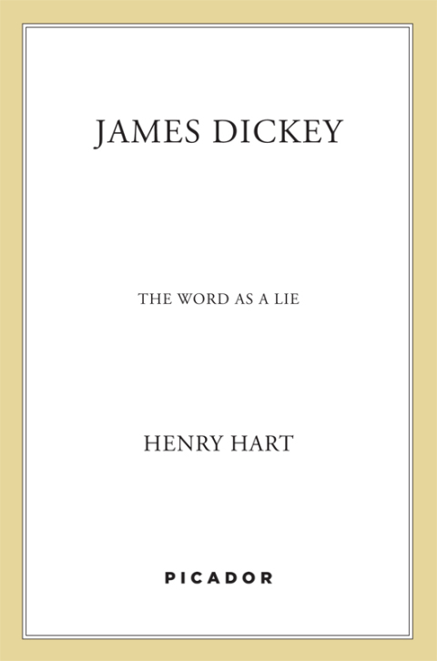 Cover image for book James Dickey