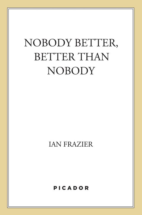 Cover image for book Nobody Better, Better Than Nobody