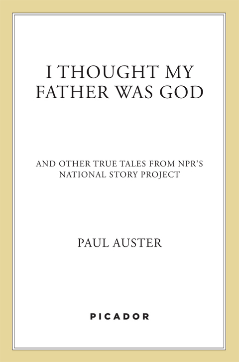 Cover image for book I Thought My Father Was God