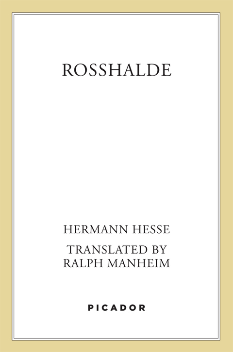Cover image for book Rosshalde