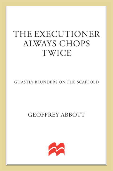 Cover image for book The Executioner Always Chops Twice