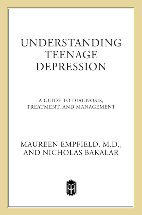 Cover image for book Understanding Teenage Depression