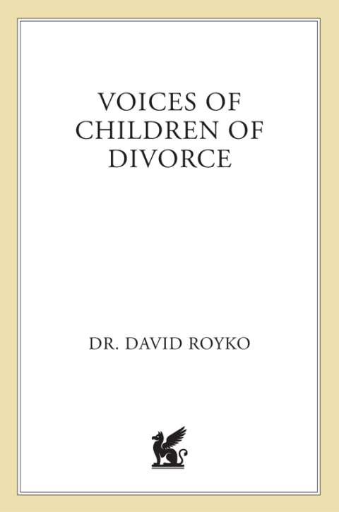 Cover image for book Voices of Children of Divorce