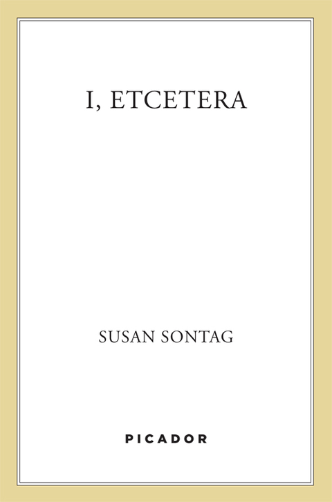 Cover image for book I, etcetera