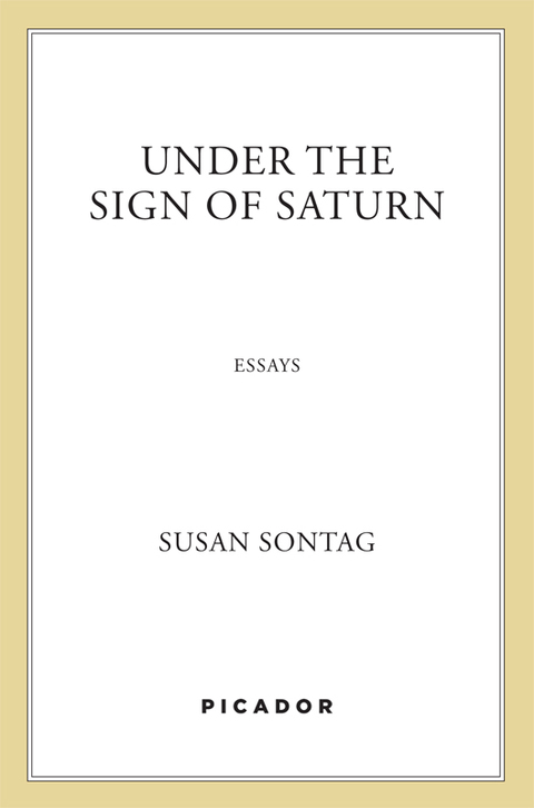 Cover image for book Under the Sign of Saturn
