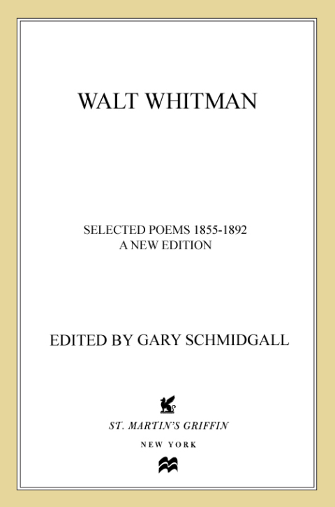 Cover image for book Walt Whitman