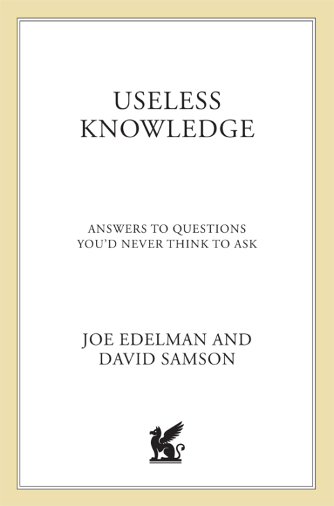 Cover image for book Useless Knowledge