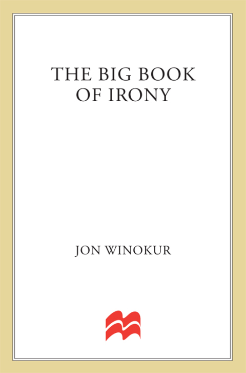 Cover image for book The Big Book of Irony