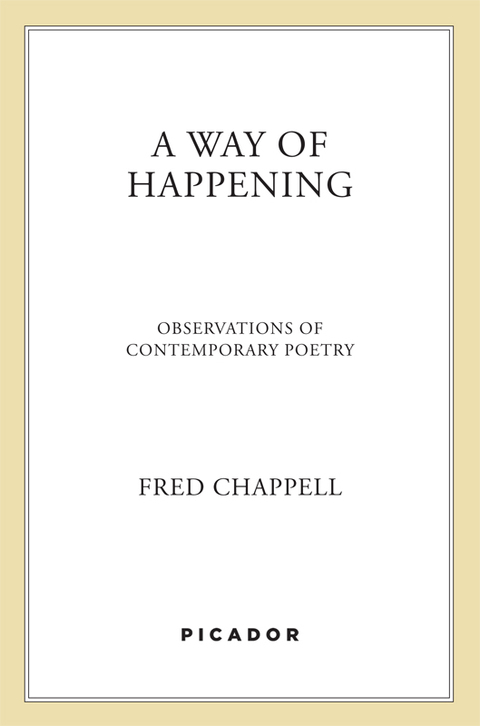 Cover image for book A Way of Happening