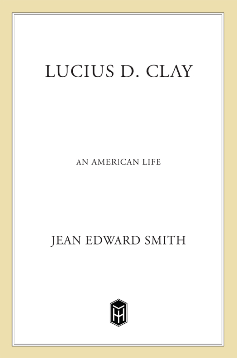 Cover image for book Lucius D. Clay