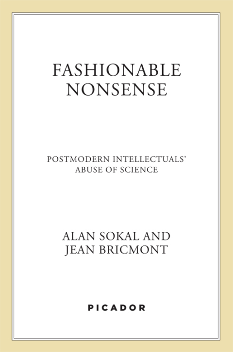 Cover image for book Fashionable Nonsense